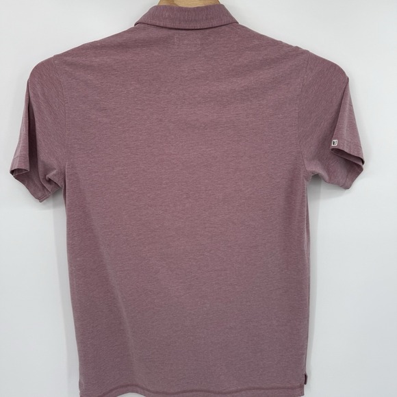 Linksoul Men's Short Sleeve Maroon Medium Golf Polo Shirt - Picture 3 of 6